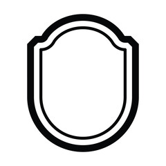 shield line icon vector illustration design