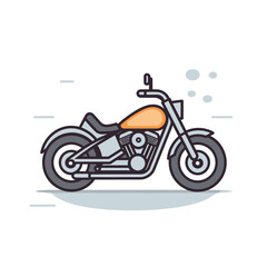 Vintage motorcycle flat vector design