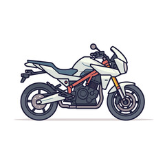 Obraz na płótnie Canvas Modern motorcycle icon design flat vector
