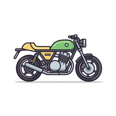 Fototapeta na wymiar Classic motorcycle vector illustration