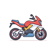 Fototapeta na wymiar Classic motorcycle vector illustration
