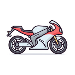 Obraz premium Classic motorcycle vector illustration