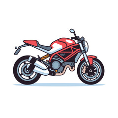 Motor bike vector isolated