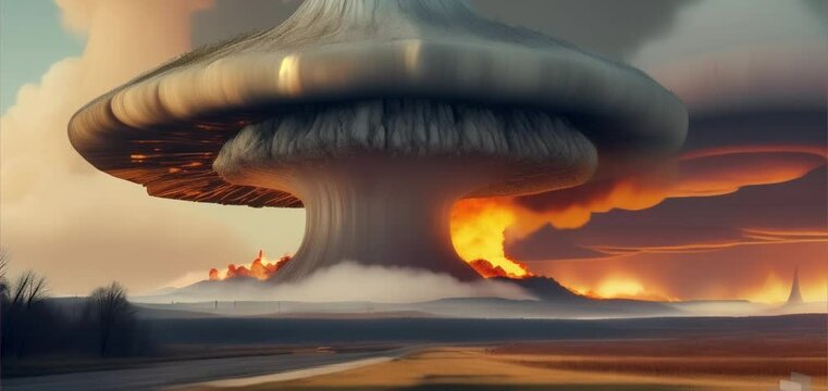 Mushroom from a nuclear explosion