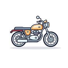 Fototapeta premium Motorcycle vector isolated