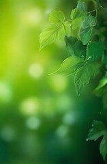 Fototapeta na wymiar Lush green background with vibrant flowers and foliage. Generative AI