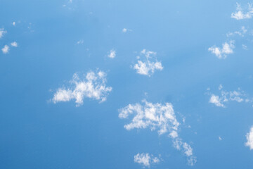 Clouds Sky Fluffy Clouds Over Sea Wallpaper Background Blue Sky