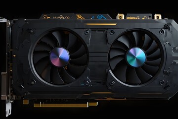 video gaming fast fps graphics card or board hardware for gamers PC or crypto mining.generative.ai