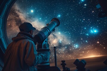 Radio Telescopes Scanning the Starry Night Sky