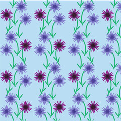 Art & Illustration cornflower pattern.