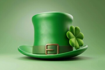 st patricks day leprechaun hat front view festive irish holiday symbol illustration