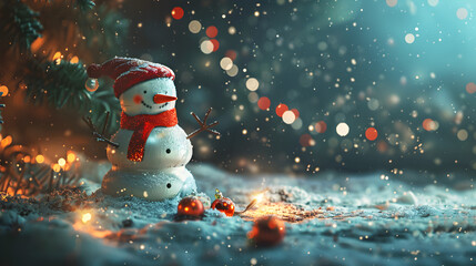 Happy Christmas - Snowman 