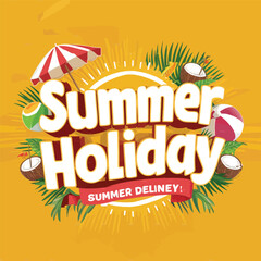 free Hand drawn hello summer background 