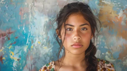 Foto op Canvas Teenage Hispanic girl © 2rogan