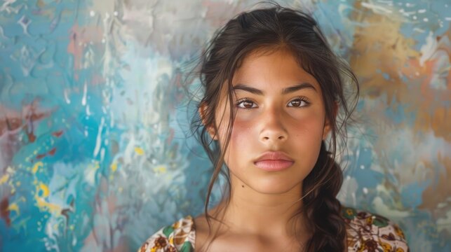 Teenage Hispanic girl