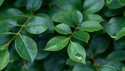 Obraz premium Natural green leaves plants using background cover page environment ecology or greenery wallpaper