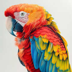 Obraz premium parrot , Animal pictures, close-ups, in a black background