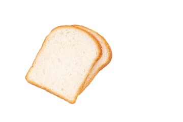 Sliced bread on white isolated background