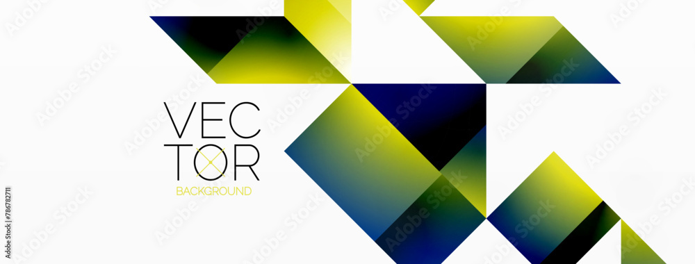 Aufkleber a logo for a company called vec tor with geometric shapes on a white background . high quality