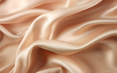 Obraz premium Smooth elegant golden silk can use as wedding background. In Sepia toned. Retro style