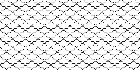 Vector seamless scale look pattern. Japanese traditional ornament. Modern design with geometric shape. Ideal for both print and digital backdrop texture resource.