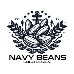 Navy Beans Vector Logo design