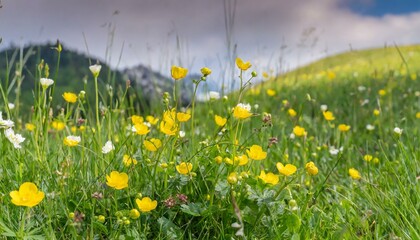 field of dandelions, flower, nature, spring, grass, meadow, 