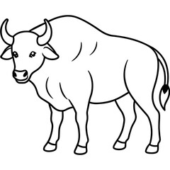 Obraz na płótnie Canvas head of a Buffalo mascot,Buffalo silhouette,Cow face vector,icon,svg,characters,Holiday t shirt,black Hippopotamus face drawn trendy logo Vector illustration,Buffalo line art on a white background