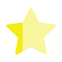 half blank filled positive yellow reviews rated star UI UX icon Feedback isolated white backgroun. bad good ratting complaint from customer concept vector illustration with flat style design. bad good