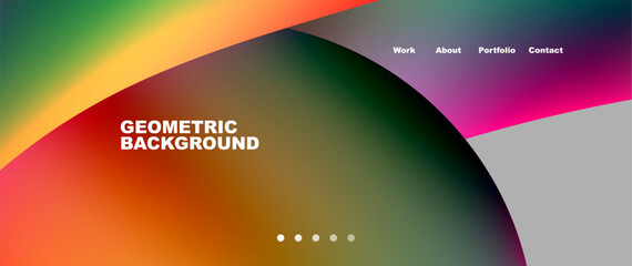 it is a geometric background with a rainbow of colors . High quality