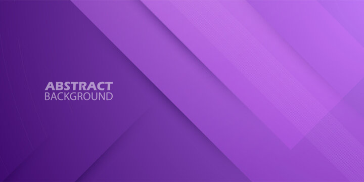 Abstract colorful purple gradient overlap background. 3d look with shadow, stripe line pattern shapes composition with space for text. Eps10 vector - Powered by Adobe