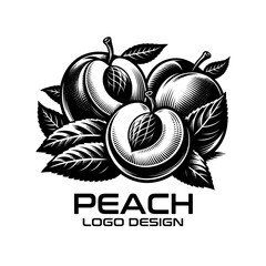 Peaches Vector Logo Design