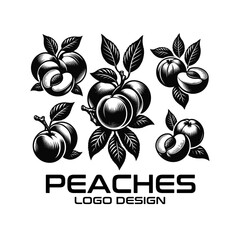 Peaches Vector Logo Design