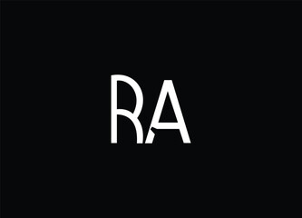 RA  initial letter logo design and modern logo