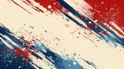Happy Independence Day, American flag background, patriotic designs. Generative AI - obrazy, fototapety, plakaty