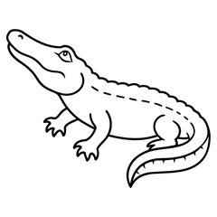 crocodile isolated on white mascot,crocodile silhouette,crocodile face vector,icon,svg,characters,Holiday t shirt,black crocodile face drawn trendy logo Vector illustration,crocodile line art on a whi