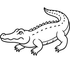 crocodile isolated on white mascot,crocodile silhouette,crocodile face vector,icon,svg,characters,Holiday t shirt,black crocodile face drawn trendy logo Vector illustration,crocodile line art on a whi