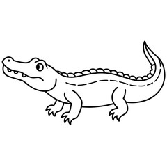 crocodile isolated on white mascot,crocodile silhouette,crocodile face vector,icon,svg,characters,Holiday t shirt,black crocodile face drawn trendy logo Vector illustration,crocodile line art on a whi