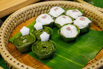 white coconut thai snacks dessert