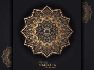 Mandala with a design of flowers as ornaments Hand-drawn pattern with a distinctive design inspired by nature, the vector mandala relaxing pattern Mandala template for books, logos, and page decoratio