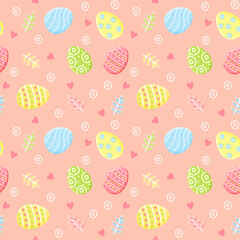 Easter eggs. Pattern.