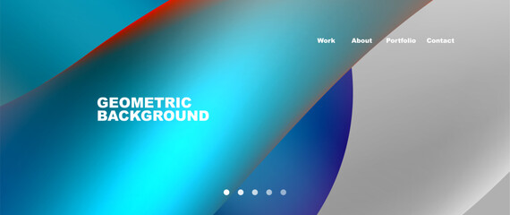 An electric blue background featuring a gradient of blue, red, and white circles, perfect for a multimedia logo or personal computer gadget