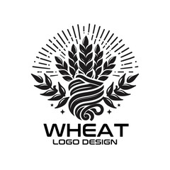 Wheat Vector Logo Design