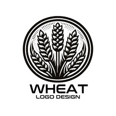 Wheat Vector Logo Design