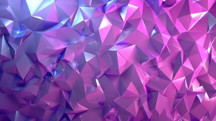Fototapeta premium Purple abstract background featuring pink and blue triangles for design purposes