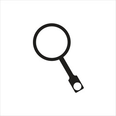 friying pan vector icon line template