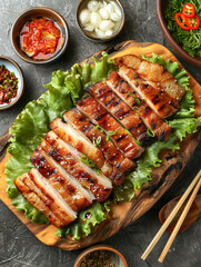 Samgyeopsal (Grilled Korean Pork Belly)