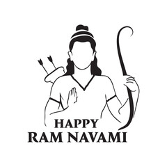 Happy Ram Nawami Vector