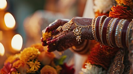 Bride's Mehndi Close-up