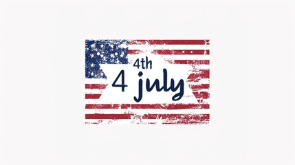 4th july, independence day of US. vector illustration.